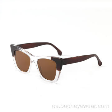 Gafas de sol de la PC de las gafas de sol del color de la jalea del cuadrado de la moda barata al por mayor